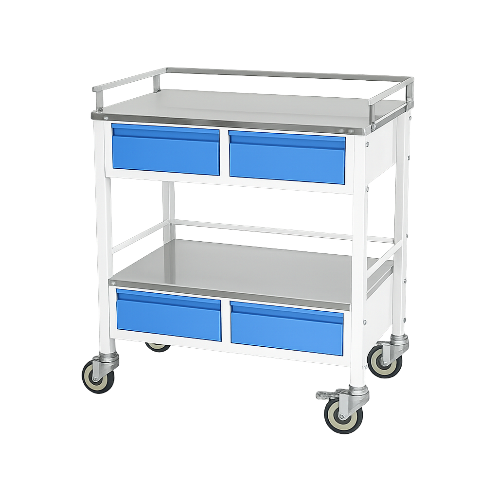 Medicine Trolley 4 Drawers